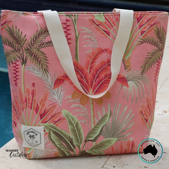 Good Vibes Co. Canvas Beach Bag