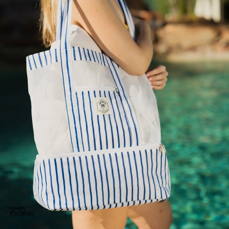 Good Vibes Co. 2-in-1 Beach Cooler Bag