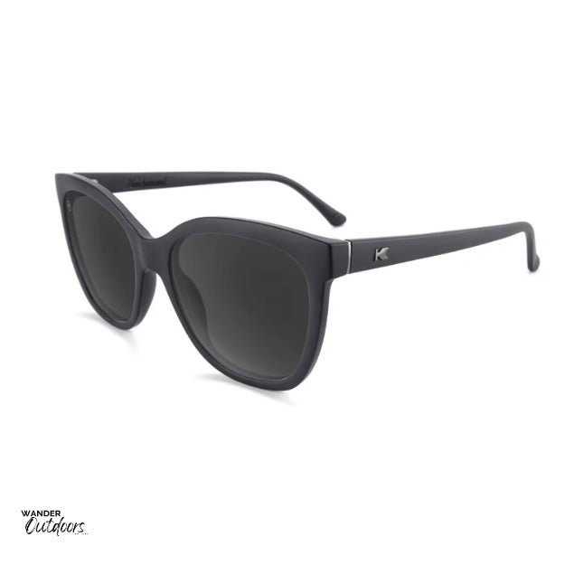 Quality Knockaround Deja View Sunglasses Black on Black Side Arm inside view