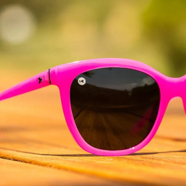 Knockaround Deja Views Sunglasses Malibu Pink close up