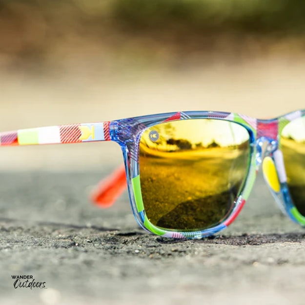 Unisex affordable Knockaround Fast Lanes Sport Sunglasses apex close up