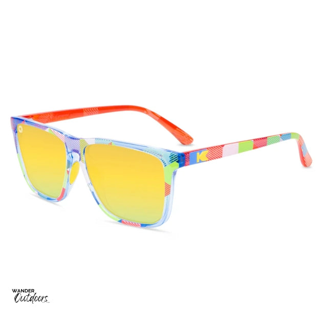 Unisex affordable Knockaround Fast Lanes Sport Sunglasses apex side arms view