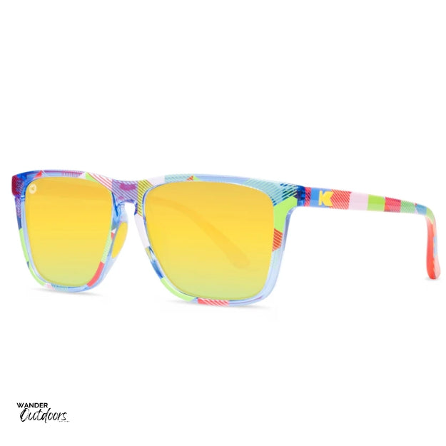 Unisex affordable Knockaround Fast Lanes Sport Sunglasses apex side view