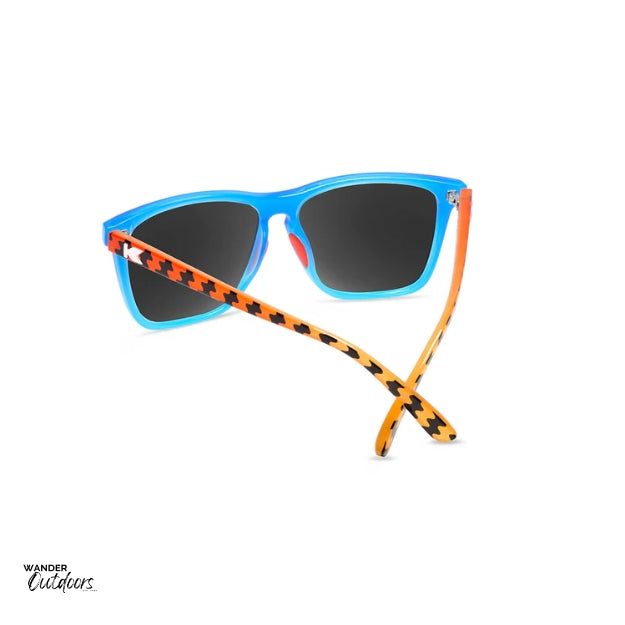Unisex affordable Knockaround Fast Lanes Sport Sunglasses funkwave rear inside frame view