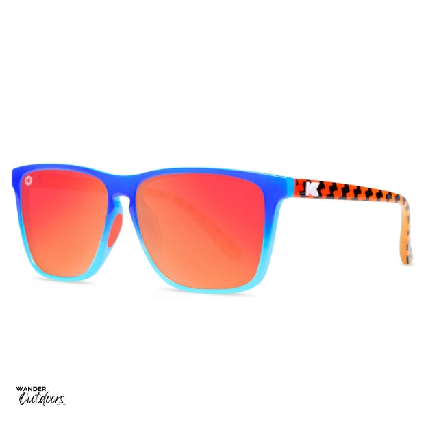 Unisex affordable Knockaround Fast Lanes Sport Sunglasses funkwave side view