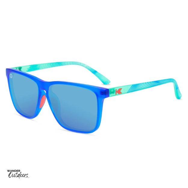 Unisex affordable Knockaround Fast Lanes Sport Sunglasses Hill Charge side arms view