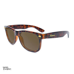 Knockaround Fort Knocks Sunglasses Glossy Tortoise Shell Amber Birds Eye View
