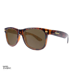 Knockaround Fort Knocks Sunglasses Glossy Tortoise Shell Amber Side View