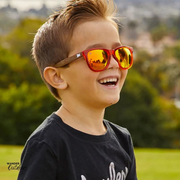 Knockaround Kids Premiums Sunglasses Campfire Boy at Park