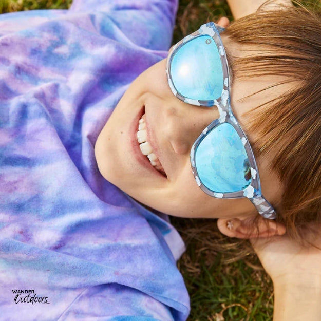 Knockaround Kids Premiums Sunglasses Head In The Clouds Girl Watching Sky