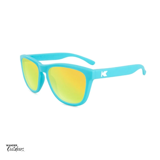 Knockaround Kids Premiums Sunglasses Matte Blue Yellow Flyover