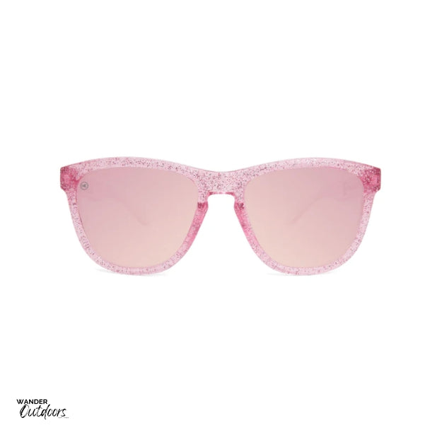 Knockaround Kids Premiums Sunglasses Pink Sparkles Front View