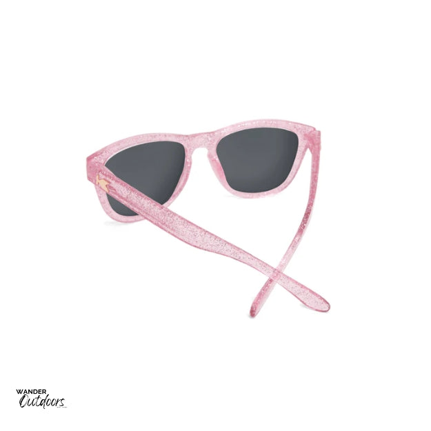 Knockaround Kids Premiums Sunglasses Pink Sparkles Rear Frame View