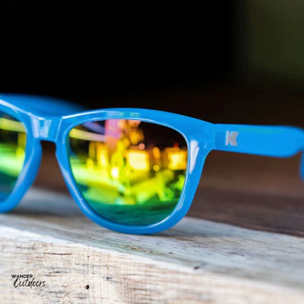 Knockaround Kids Premiums Sunglasses Rainbow Blues Close Up