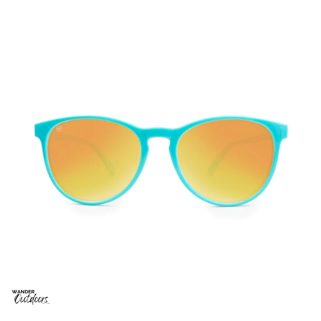 Knockaround Mai Tais Sunglasses Glossy Turquoise Sunset Front View