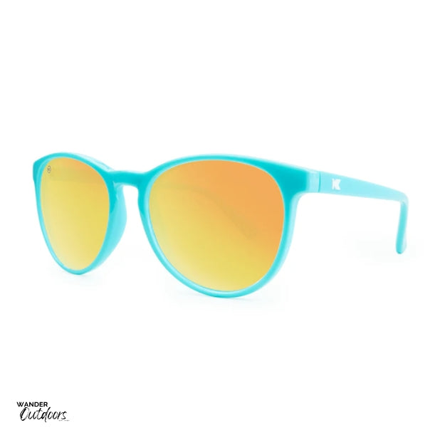 Knockaround Mai Tais Sunglasses Glossy Turquoise Sunset Side View