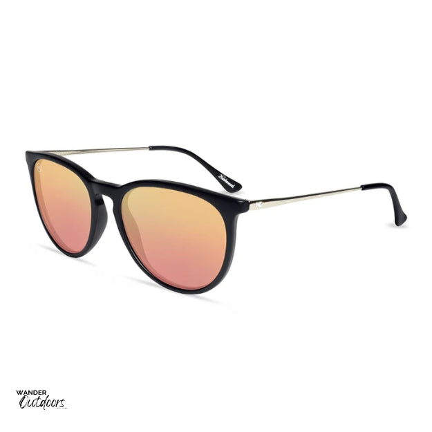 Knockaround Mary Janes Sunglasses Black Rose Gold Unisex Flyover