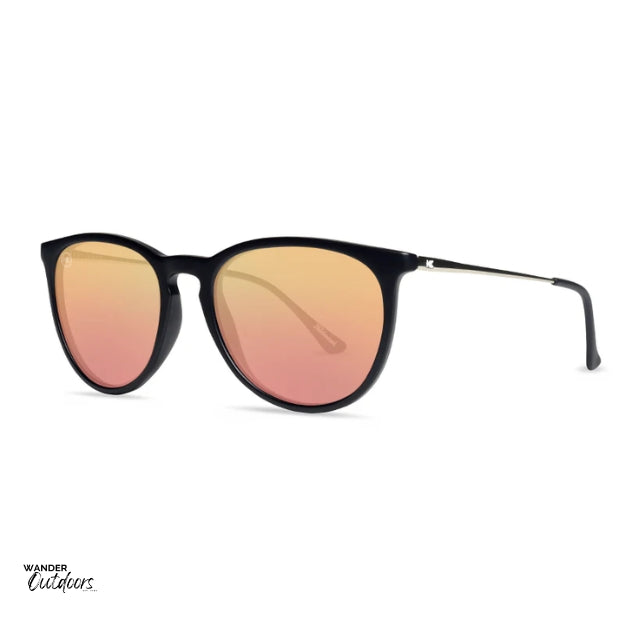 Knockaround Mary Janes Sunglasses Black Rose Gold Unisex Side View