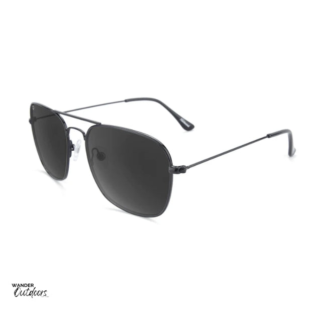 Unisex Affordable Knockaround Mount Evans Sunglasses Black Smoke Flyover