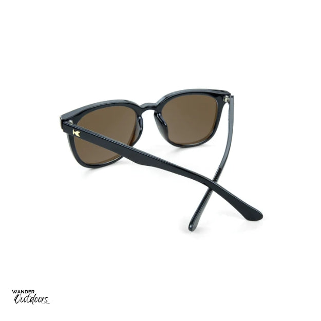 Knockaround Paso Robles Sunglasses Glossy Black Tortoise Shell Fade Rear View