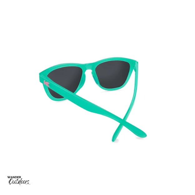 Knockaround Premiums Sport Sunglasses Aquamarine Fuschia Rear View