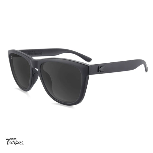 Knockaround Premiums Sport Sunglasses Black on Black Flyover