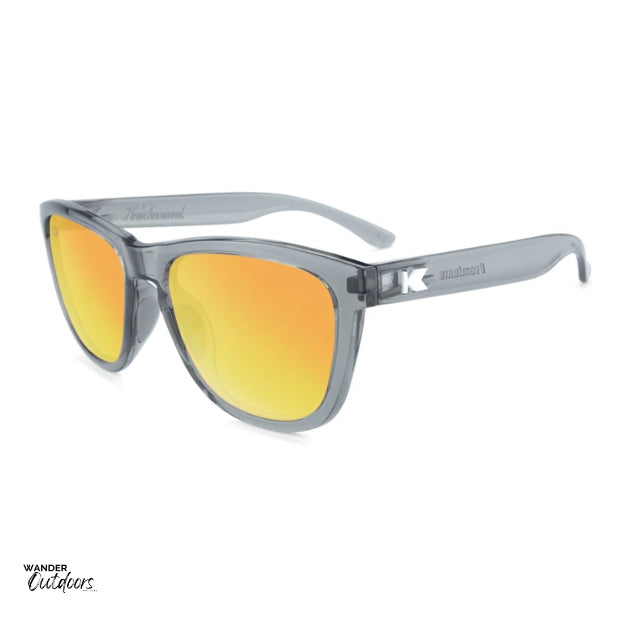 Knockaround Premiums Sport Sunglasses Clear Grey Sunset Flyover