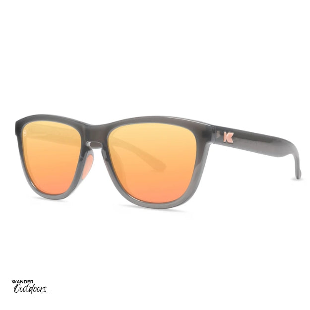 Knockaround Premiums Sport Sunglasses Jelly Grey Peach Side View
