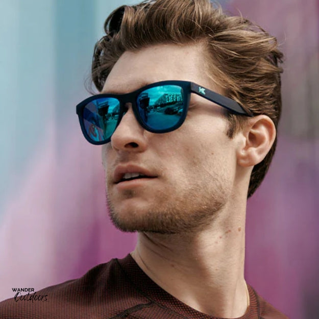 Knockaround Premiums Sport Sunglasses Rubberised Navy Mint City Outing