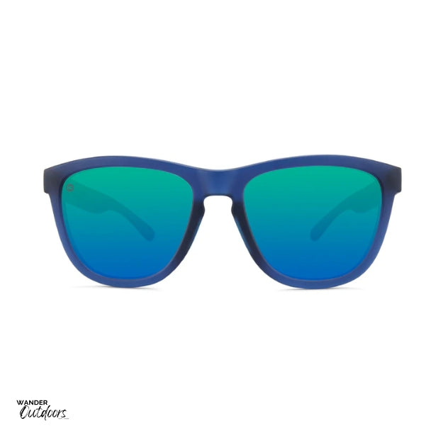 Knockaround Premiums Sport Sunglasses Rubberised Navy Mint Front View