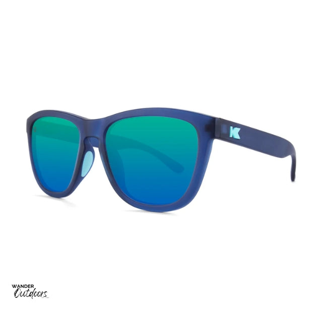 Knockaround Premiums Sport Sunglasses Rubberised Navy Mint Side View