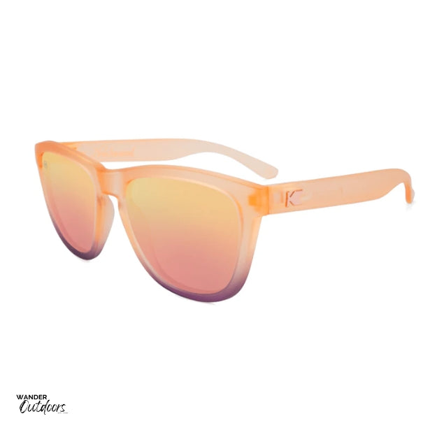 Knockaround Premiums Sunglasses Frosted Rose Quartz Flyover