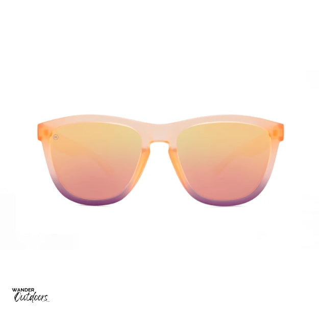 Knockaround Premiums Sunglasses Frosted Rose Quartz Front View