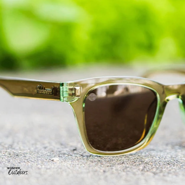 Unisex Knockaround Seventy Nines Sunglasses Aged Sage Close Up