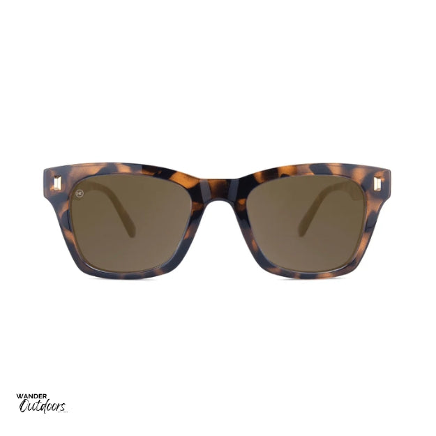 Unisex Knockaround Seventy Nines Sunglasses Glossy Tortoise Shell Front View