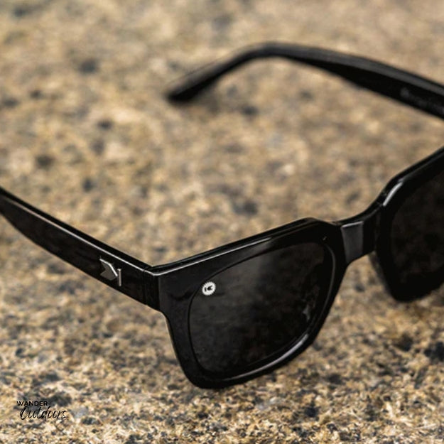 Affordable Unisex Knockaround Songbirds Sunglasses Piano Black Close Up