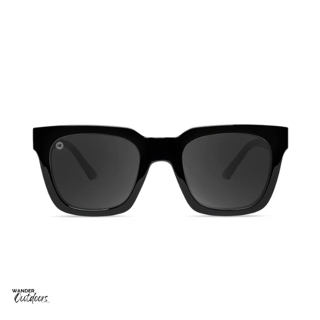 Affordable Unisex Knockaround Songbirds Sunglasses Piano Black Front View