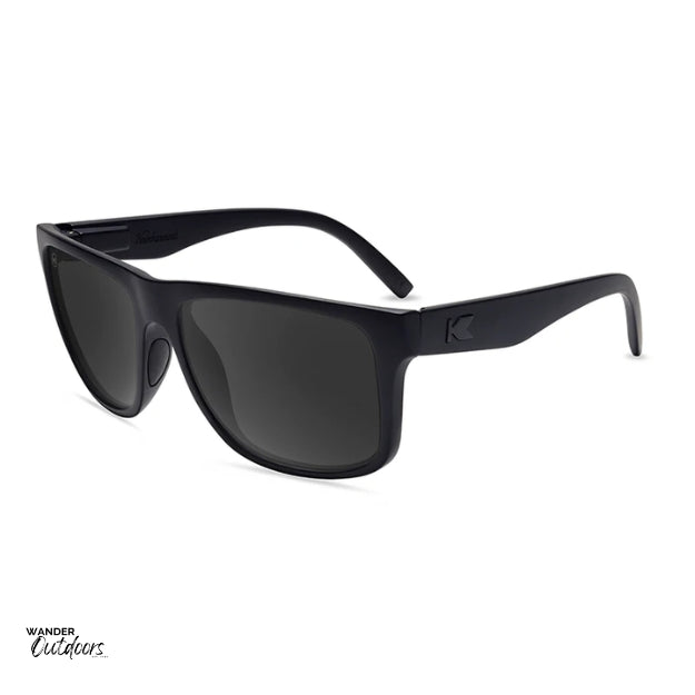 Affordable Unisex Knockaround Torrey Pines Sport Sunglasses Black on Black Flyover