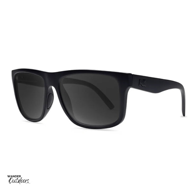 Affordable Unisex Knockaround Torrey Pines Sport Sunglasses Black on Black Side View