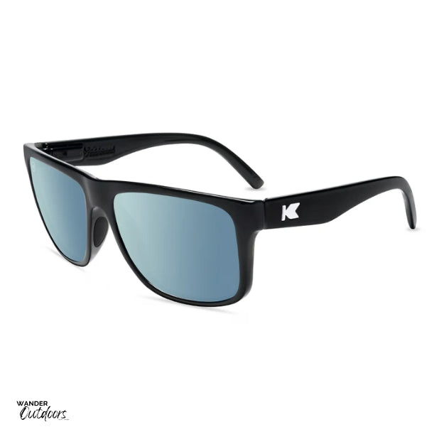 Affordable Unisex Knockaround Torrey Pines Sport Sunglasses Jelly Black Sky Blue Flyover