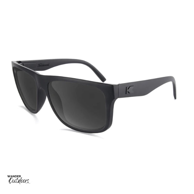 Knockaround Torrey Pines Sunglasses Black on Black Flyover