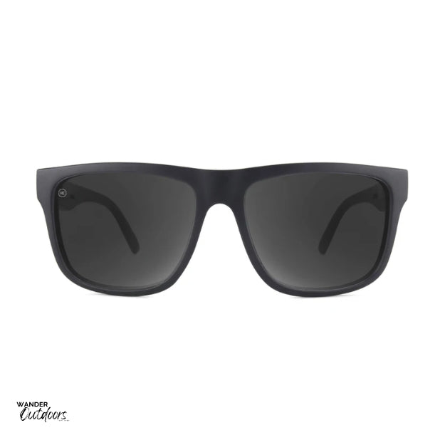 Knockaround Torrey Pines Sunglasses Black on Black Front View