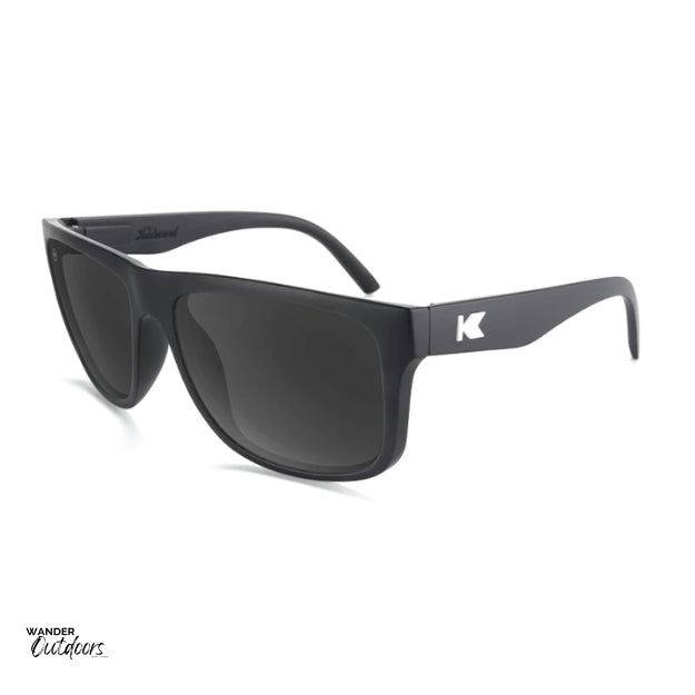 Knockaround Torrey Pines Sunglasses Matte Black Smoke Lenses Fly Over View