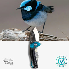 Koi Knives Bella The Blue Wren EDC Pocket Knife