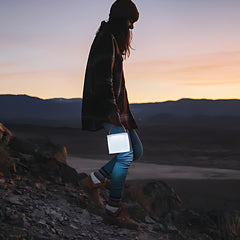 LuminAID PackLite Nova USB Solar Lantern Walking with light