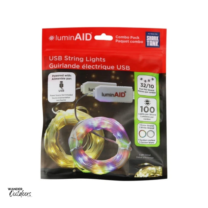 LuminAID USB String Lights Combo Packaging Front