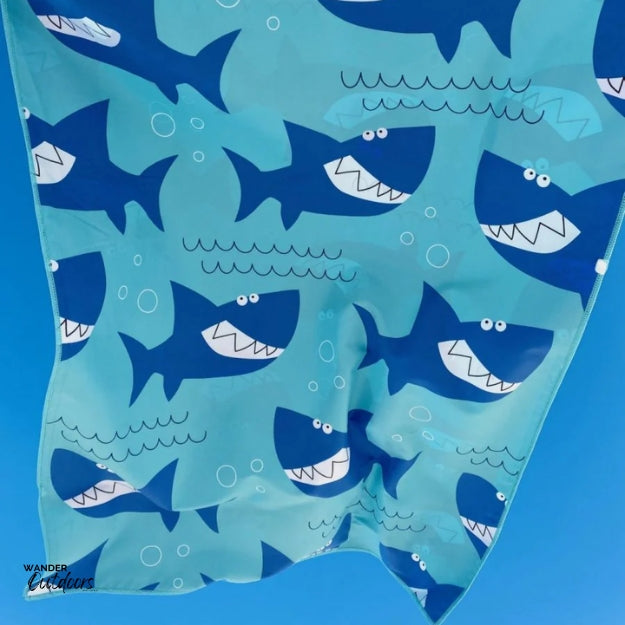 Newlyfe Kids Beach Towel Shark Drying