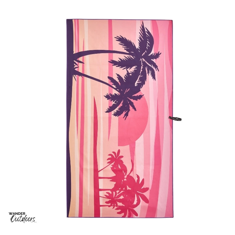 Newlyfe Sand Free Microfibre Beach Towels Mindil flat lay