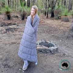 Newlyfe Puffy Camping Blanket Water Repellent Lightweight Outdoor Throw