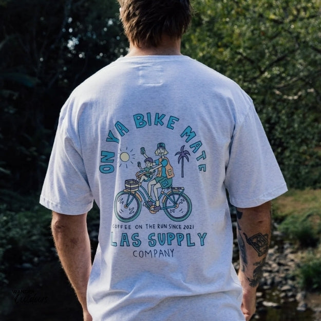 Olas Supply Co. On Ya Bike Mate Tee Back